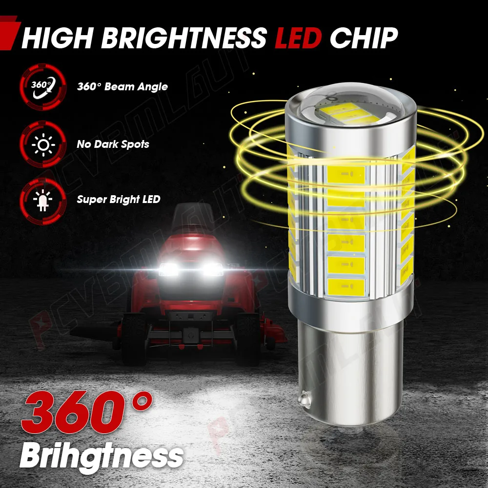 PCVBMLAUT 2PCS Car lights 190907 Super Bright LED Headlights High Low Beam Fog Light Bulb White 6000K Minisize Car accsesories