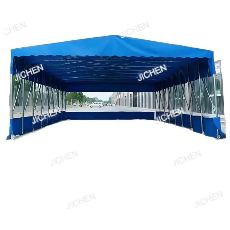 

Mobile push-pull awning Warehouse shed Retractable awning Night market tent Shade Outdoor garage Shade Sun protection awning