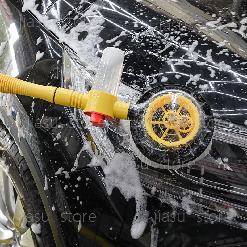 

Car rotating water brush, car wash mop high pressure water gun foam wash brush, household convenient wash machine set