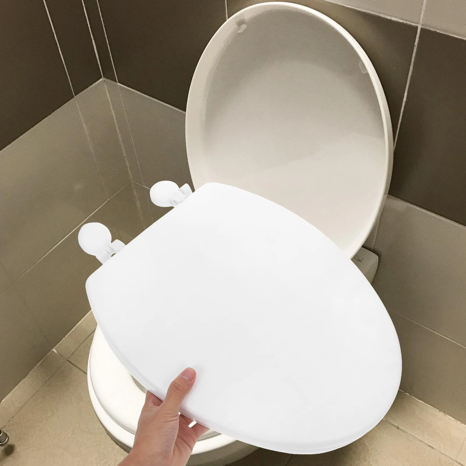 

Comfortable Soft Foam Toilet Seat Thickened Design Classic Style Easy Install Bathroom Use Durable Replacement Parts