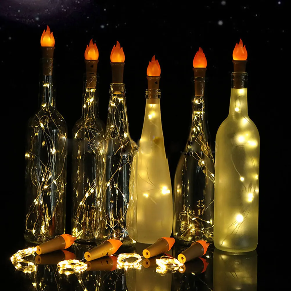 

5 шт. водонепроницаемых светодиодных гирлянд-пробок для бутылок, премиум-класса, для дома, вечеринок, сада, декоративное освещение