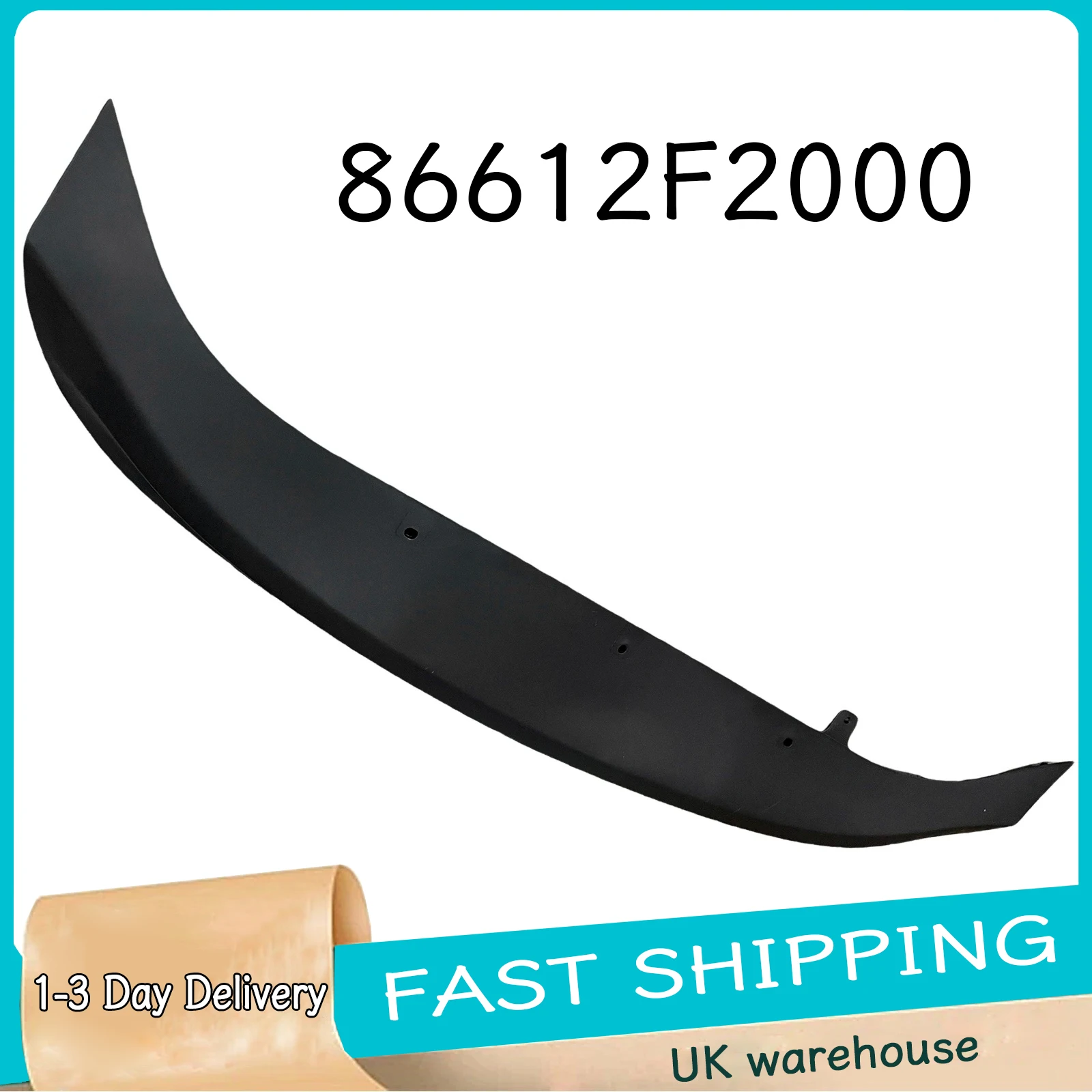 86612F2000 Valance المصد السفلي الخلفي متوافق مع Elantra Eco GL GLS L LE Limited SE Value Edition لعام 2018 Elantra GL SE, SEL