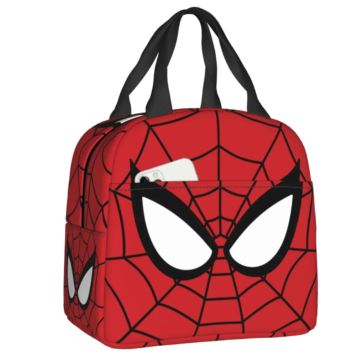 

Custom Spider Man Insulated Lunch Box for Women Reusable Warm Cooler Thermal Lunch Bag Travel Picnic Food Container Tote Bags
