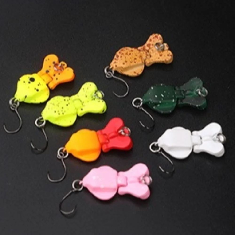 

1Pcs 2g 2.9cm/6g 4.2cm 3D Fishing Lure Metal alloy Two sections Hard Squid Bait Jigging Wobblers Artificial Bait Outdoors
