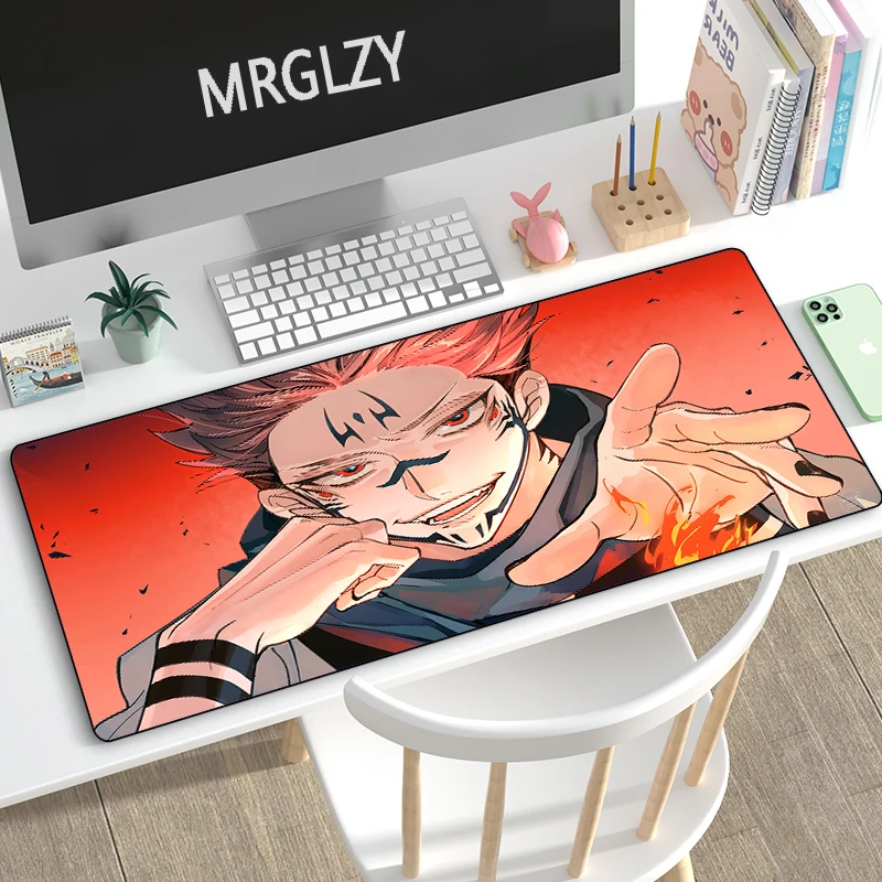 

MRGLZY 40*90 см Jujutsu Kaisen Прямая поставка большой коврик для мыши коврик для мыши компьютерные игровые периферийные аксессуары многоразмерный настольный коврик