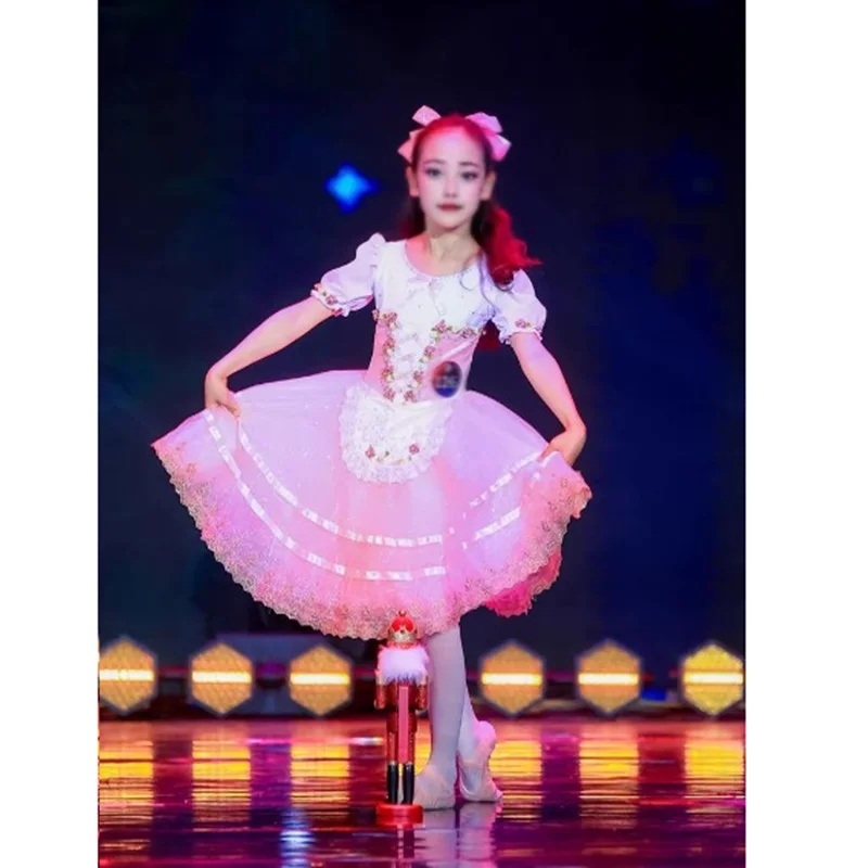 Girls Ballet Dress G Skirt Giselle Costume For Performance, Gissele Inspired Outfit Elegant Ballerina Wear