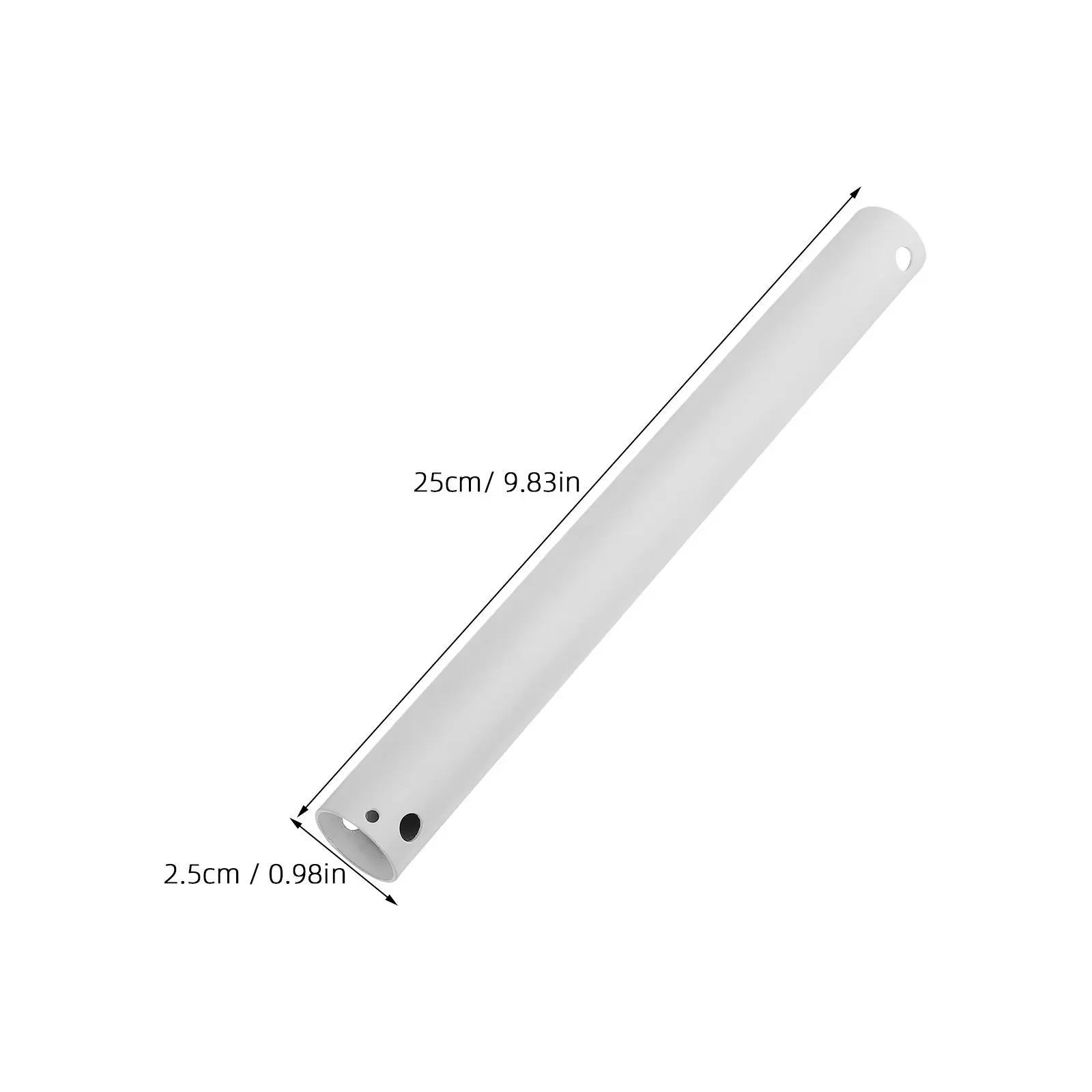 Metal Ceiling Fan Extension Rod Downrod Replacement Part Compatible with Various Fans High Strength for Optimal Air Circulation