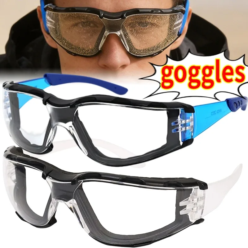 Anti Fog Safety Goggles for Cycling Woodworking Lab Impact Resistant Windproof Dustproof UV Protection Professional PC Lens