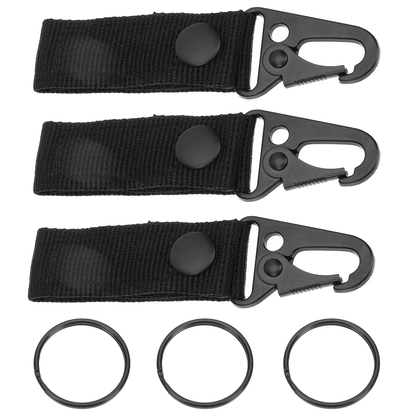 

3pcs Beak Carabiner Heavy Duty Nylon Hooks Camping Backpack Hanging Buckle Water Bottle Clip Kettles Buckle Outdoor