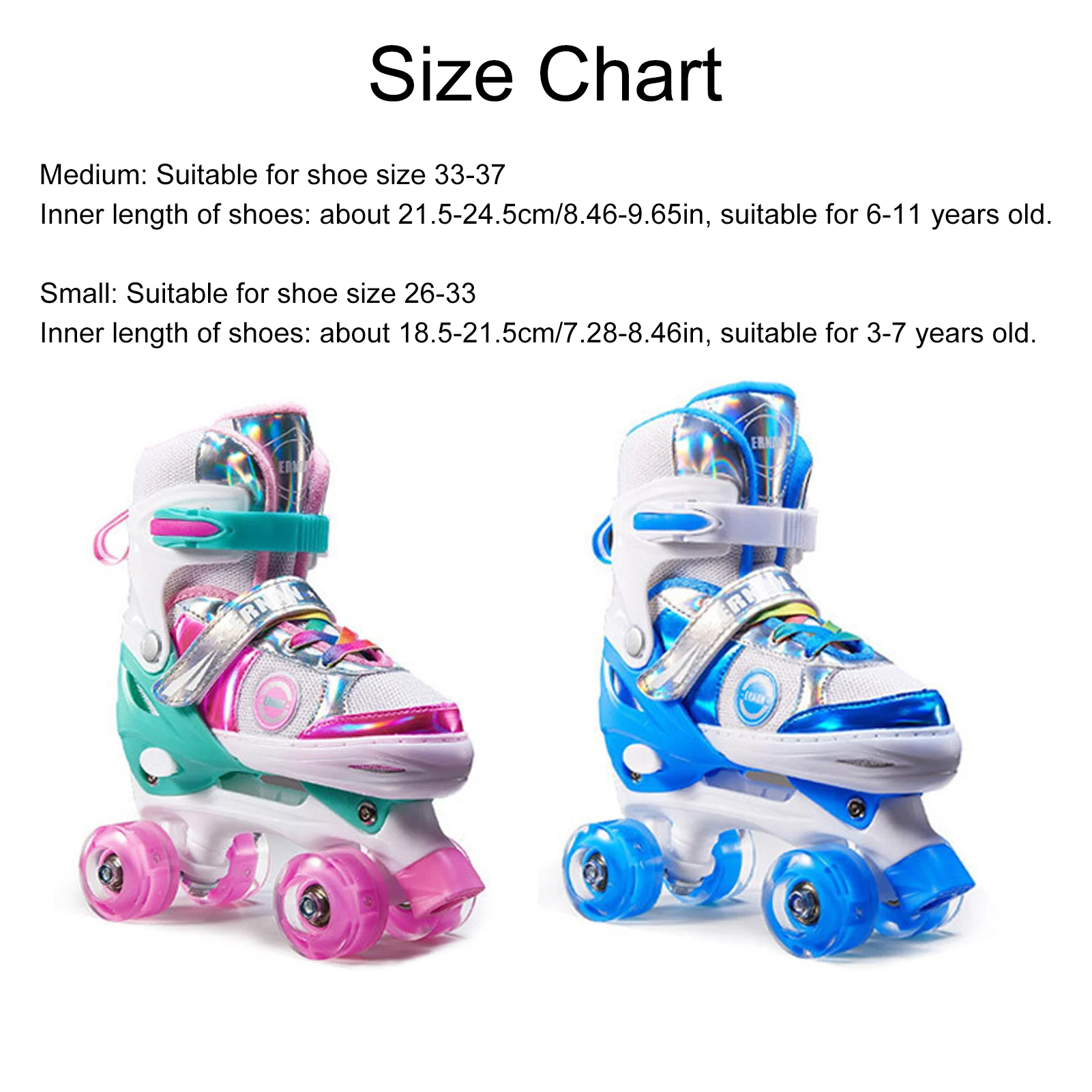 Jongens Meisjes Kids Schaatsen Kinderen Rolschaatsen Schaatsen Schoenen Schuiven Verstelbare Quad Sneakers Pu Flashing 4 Wielen Rolschaatsen