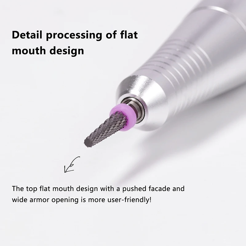 タングステン鋼超硬バレルネイルドリルビット 3/32インチ 高品質ロータリーミリングカッター マニキュアビット ドリルアクセサリー ネイルツール