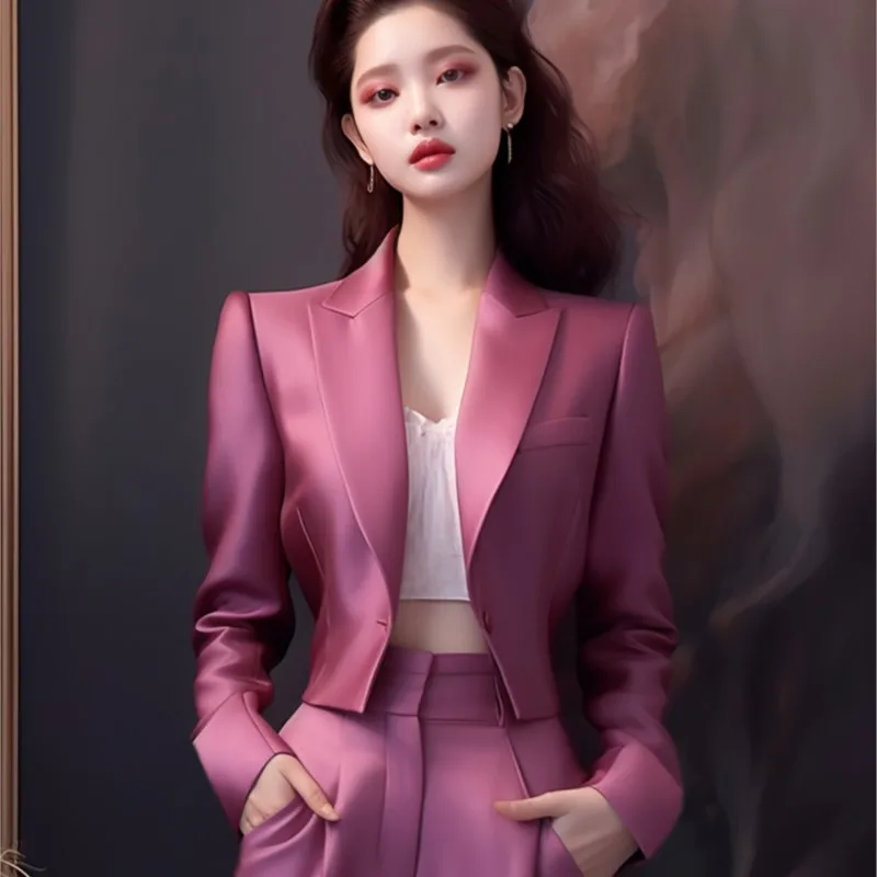 Fashionable and Capable Women's Suit Coat & Trousers