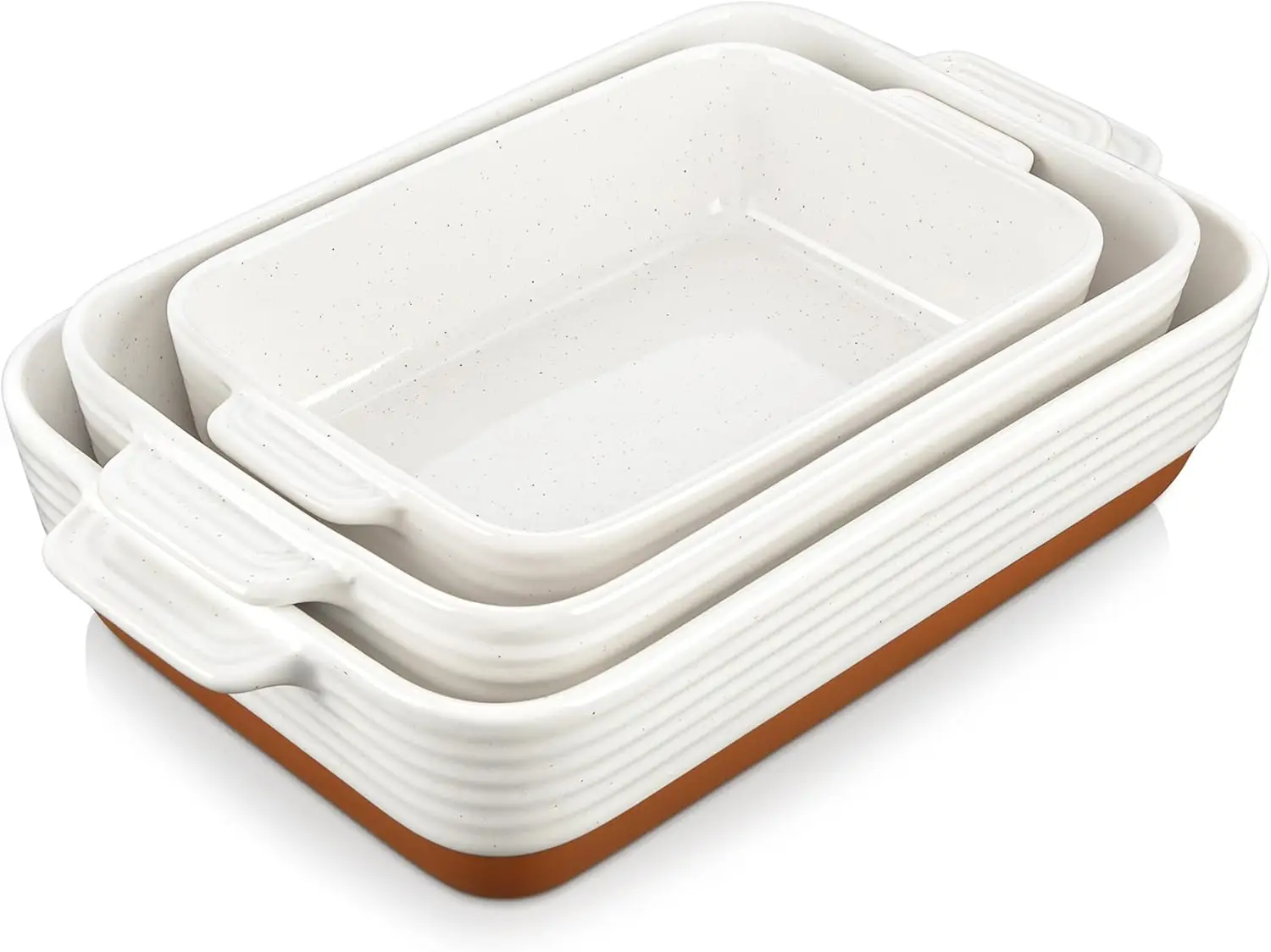 

Casserole Dishes for Oven, Ceramic Baking Dishes Set of 3, Baking Pan Casserole Dish Set, Rectangular