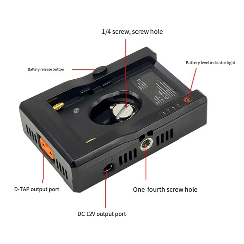 Super Sale For NP-F Battery Charger Battery Adapter Plate 1/4 Inch Screw Hole