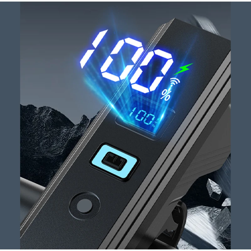 Cycling Light Type-c Charging Digital Display Night Riding Lighting Rechargeable Flashlight Automatic Sensor Cycling Accessories