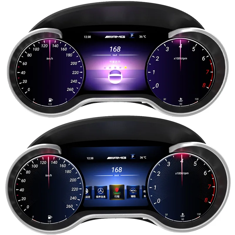 หน้าจอแสดงผลดิจิตอลในรถยนต์ระบบ Linux ขนาด 12.5 นิ้ว สำหรับรถยนต์ ML/GL R Class ปี 2005-2017