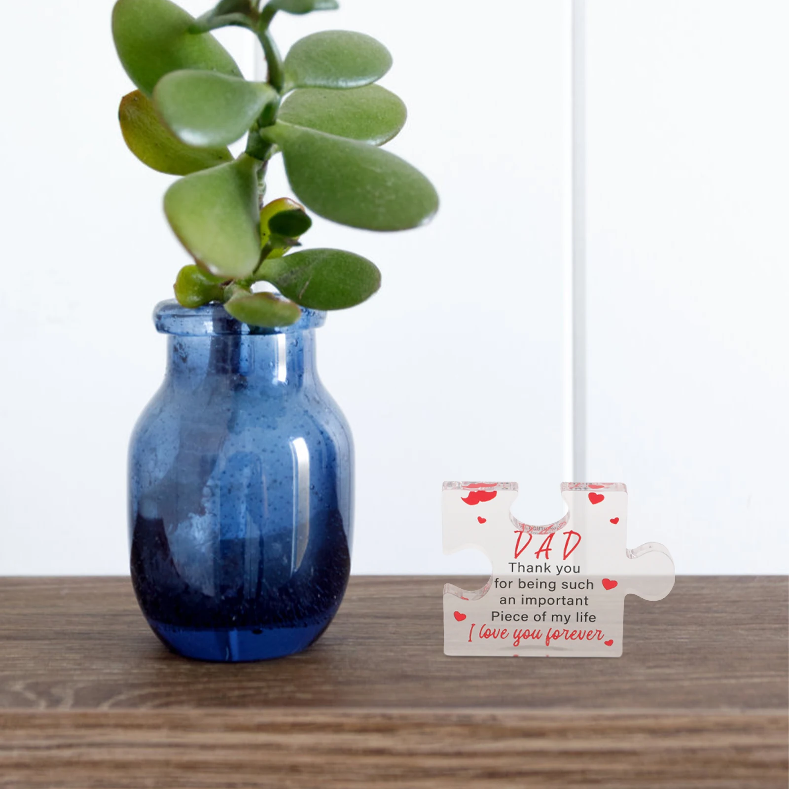 

Clear Acrylic Puzzle Desktop Appreciation Sign Decorative Office Table Ornament Thank You Gift Home Decor Thank You Decor