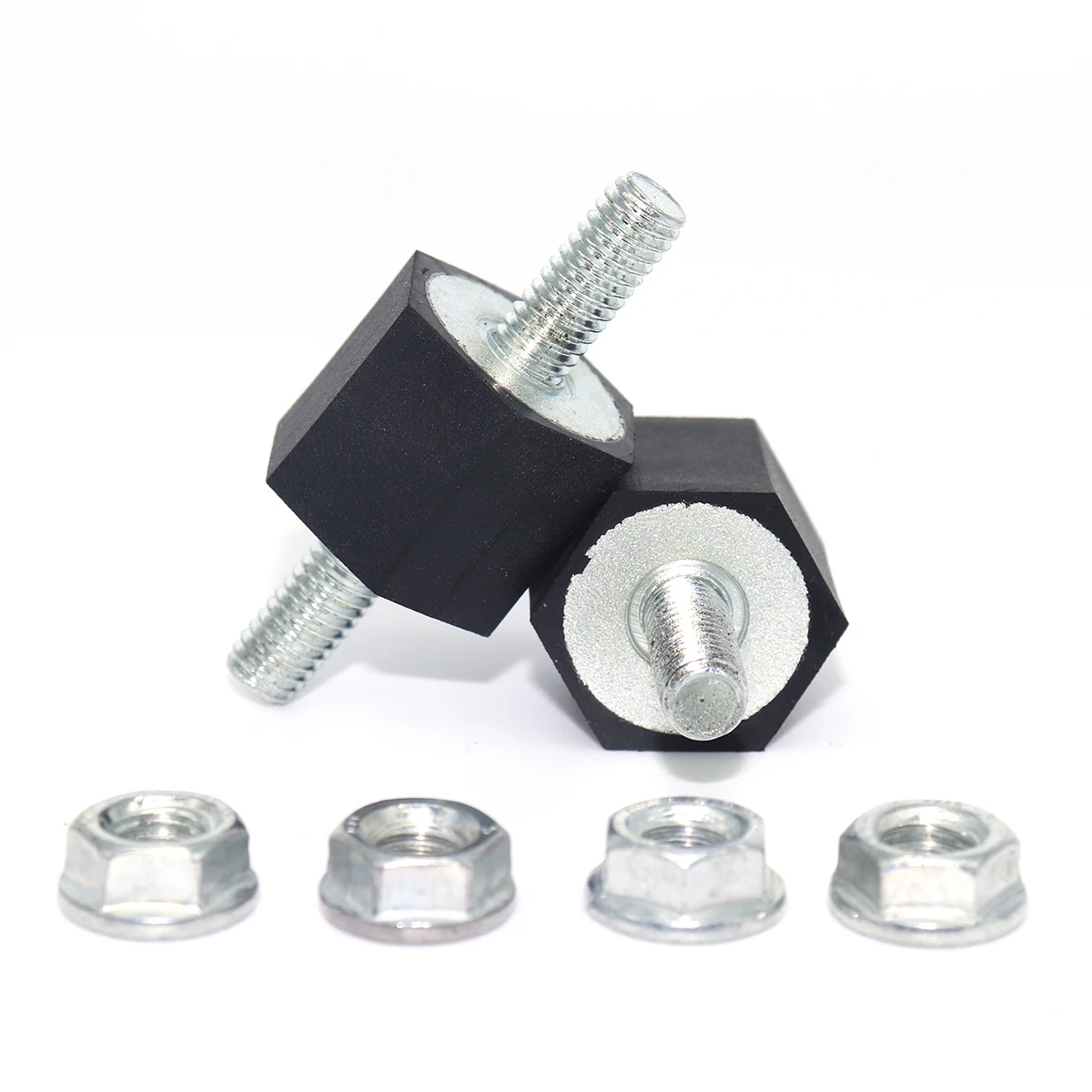 2 Kit Fuel Pump Engine Holder Bonded Rubber Bearing Intercooler Bush Mounts W/ Nuts For A4 A6 Golf 2 T4 Jetta Polo PASSAT Sharan
