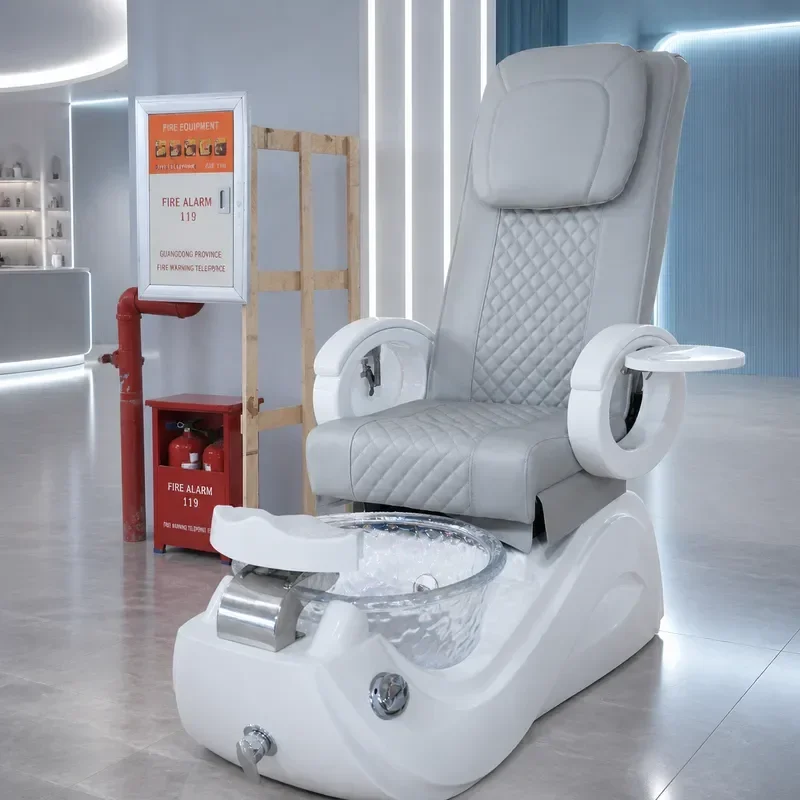 High End Electric Adjustable Foot Massage Sofa Recliner with Sauna Function for Pedicure and Relaxation