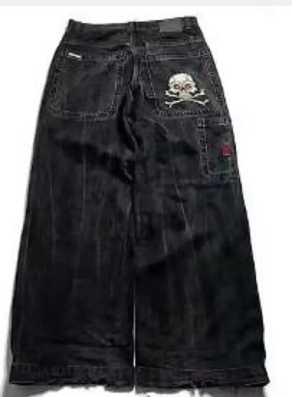 Y2k Streetwear Punk Hip Hop Jeans West Coast Workwear Ripped Rap Style Loose Wash Plus Size Clothing Men Mopping Pants