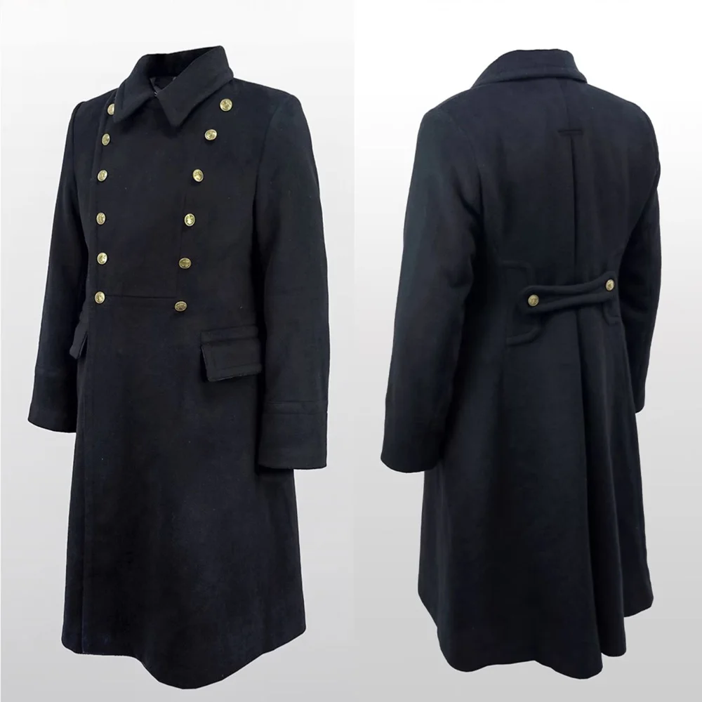Cold War Soviet Officer M69 Tactical Cold Coat Winter Black 12
