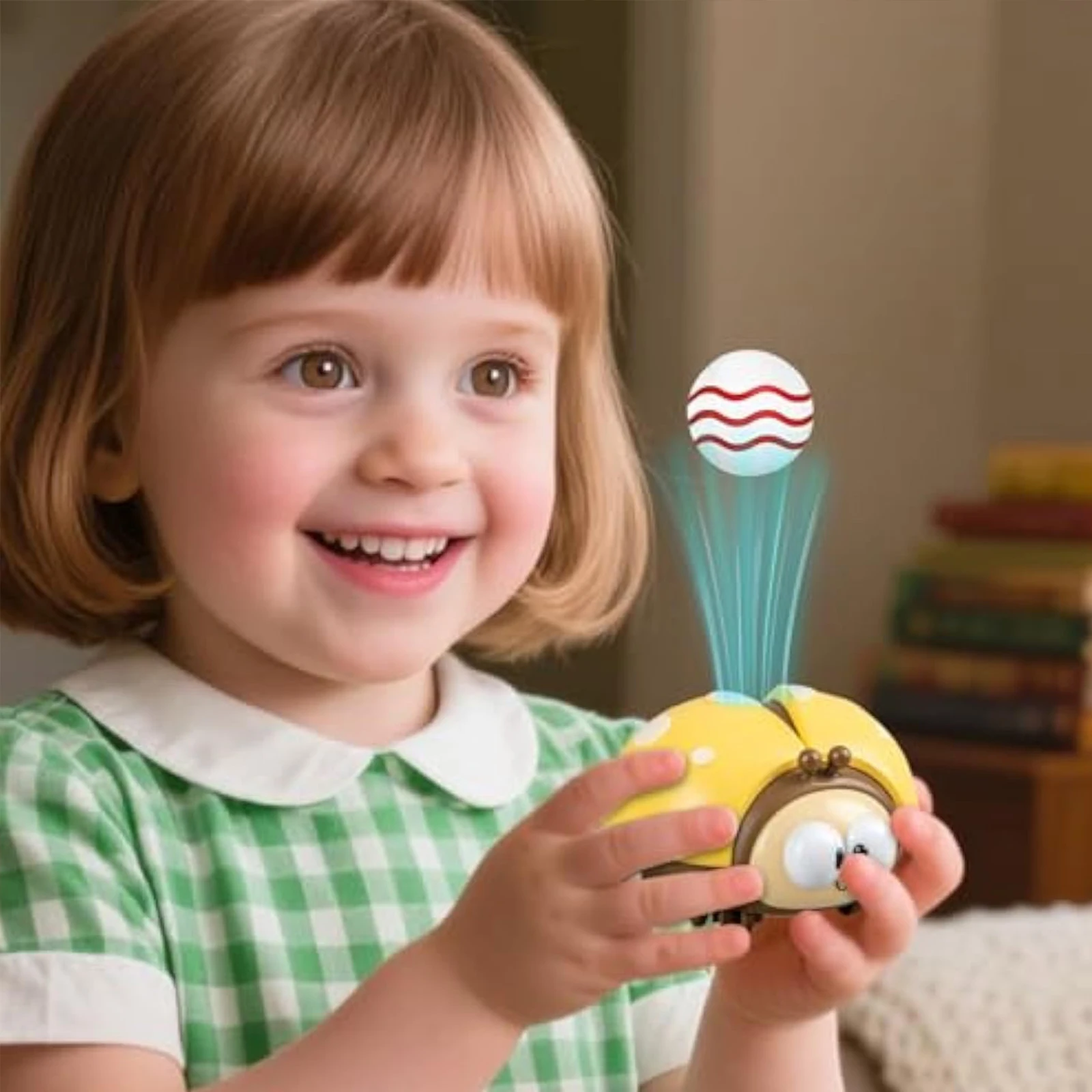 Elektryczna zabawka biedronka, ładowana przez USB, unosząca się zabawka, interaktywna zabawka edukacyjna, gra edukacyjna na rozwój koncentracji.