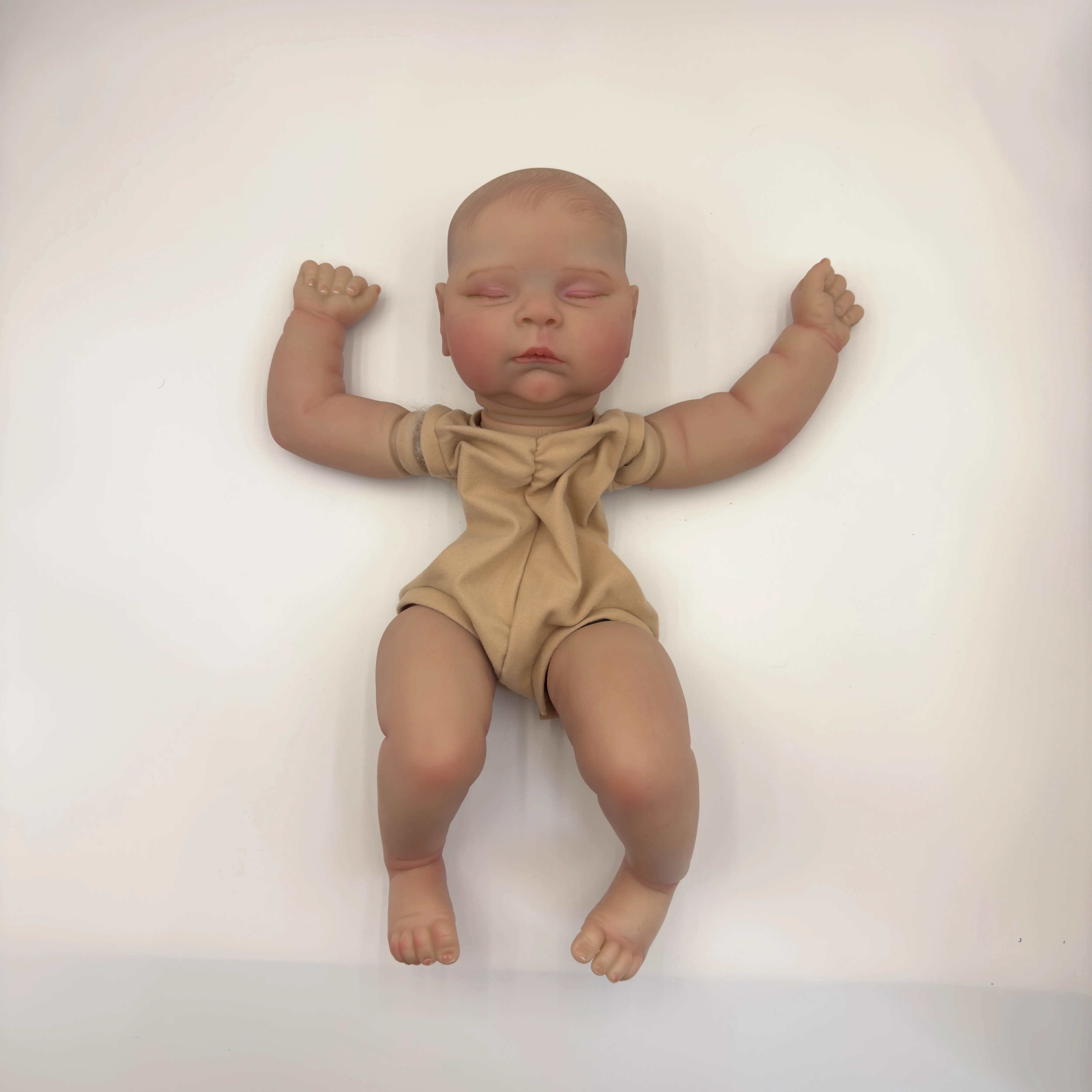 NPK 19inch Finished Doll Size Already Painted Kits Peaches Very Lifelike With Many Details Veins same As picture with Extra Body