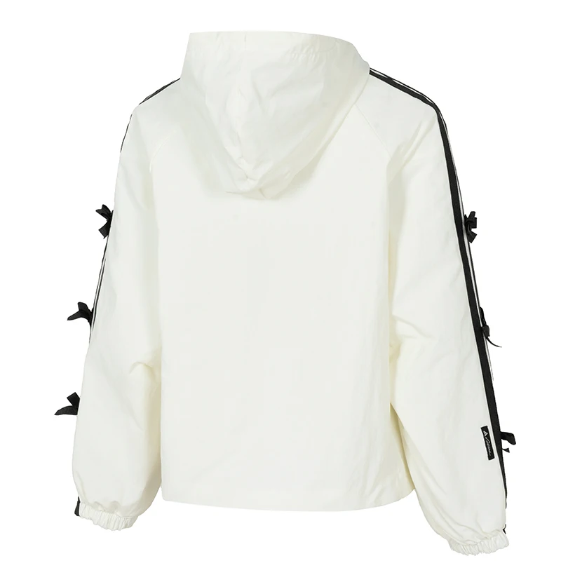 Adidas Women's Sportswear Running Fitness Training Trendy Fashion Woven Hooded Jacket Kr7602