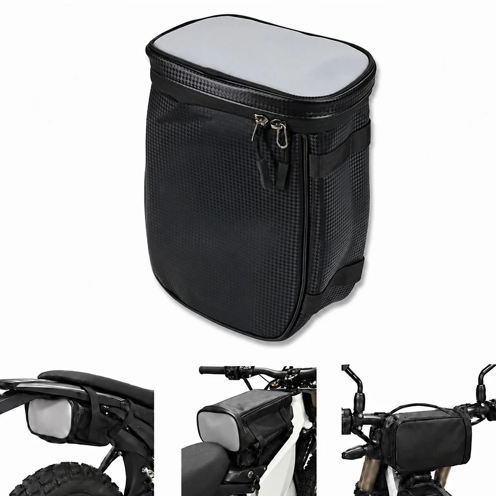 Motorcycle PVC Under Seat Handlebar Storage Bag Tool Pouch For Surron Ultra Bee Talaria Sting Q20 KTM EXC Kawasaki Dirt Pit Bike