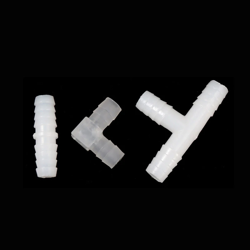 5/10pc 4/6/8/9/10/11/12/14mm Plastic Hose Connector Straight/Elbow/Tee/Reducing Plastic Barb Splitter Fitting