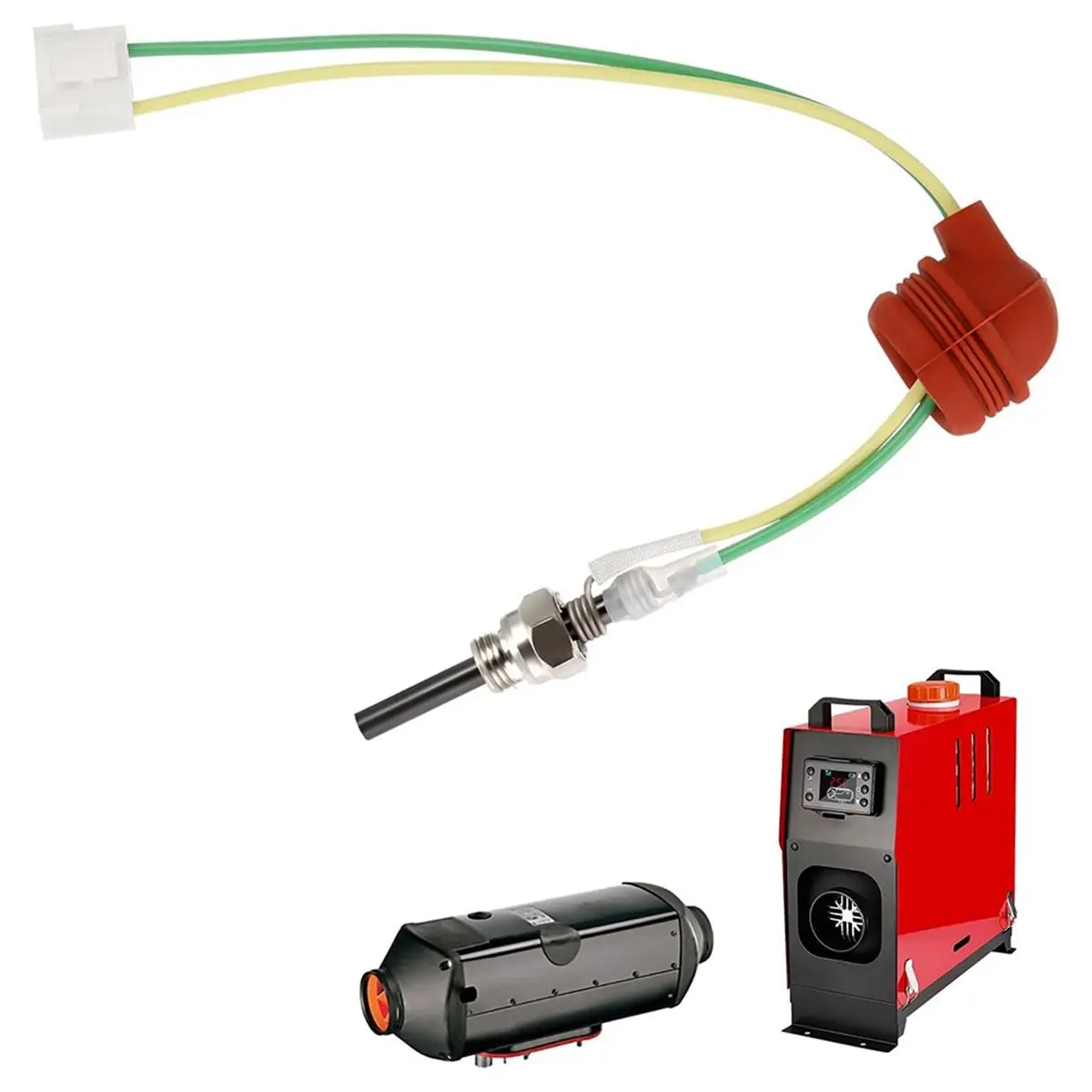 AA05 12V/24V 5KW/8KW Heater Glow Plug Repair Kit, with Filter & Gaskets for Car Parking Ceramic Heater