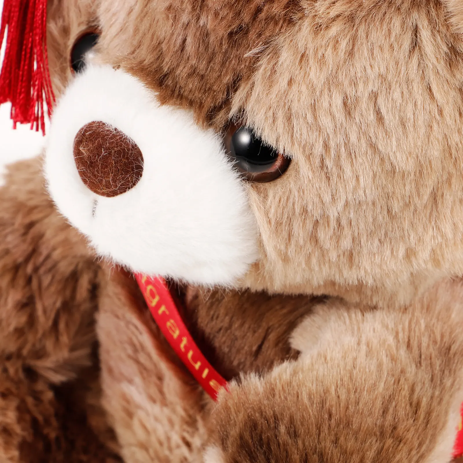 

Graduation Bear Stuffed Animal Cap Soft Comfortable Keepsake Graduation Gift Cartoon Bear Decoration for Party Home Office