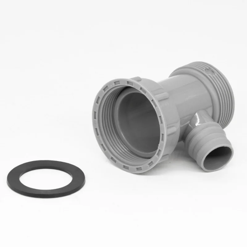 1/2/3 buah adaptor pipa pembuangan wastafel dapur berbentuk Y konektor cabang selokan ke laki-laki konektor Fitting Aksesori