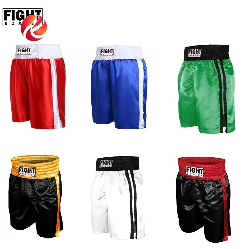 Muay Thai Shorts Kids Red Blue Kick Boxing Shorts Child Muaythai Kickboxing Pants Martial Arts Thaiboxing Grappling Fight Wear