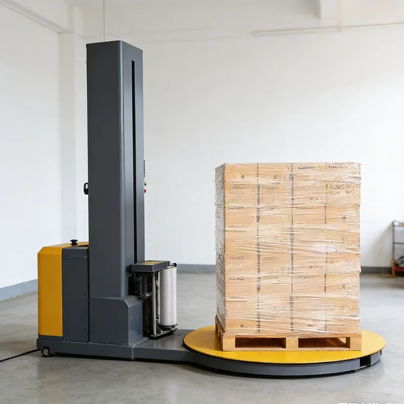 Customized Pallet Wrapping Machine Plastic Stretch Film Wrapper High Efficiency Packaging Equipment for Warehouse Logistics