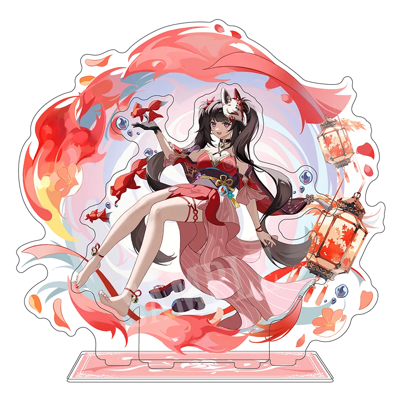 

Honkai Star Rail Sparkle Hanabi Double Sided Acrylic Standee Made Holographic Anime Creative Desktop Decor Collectible Gift
