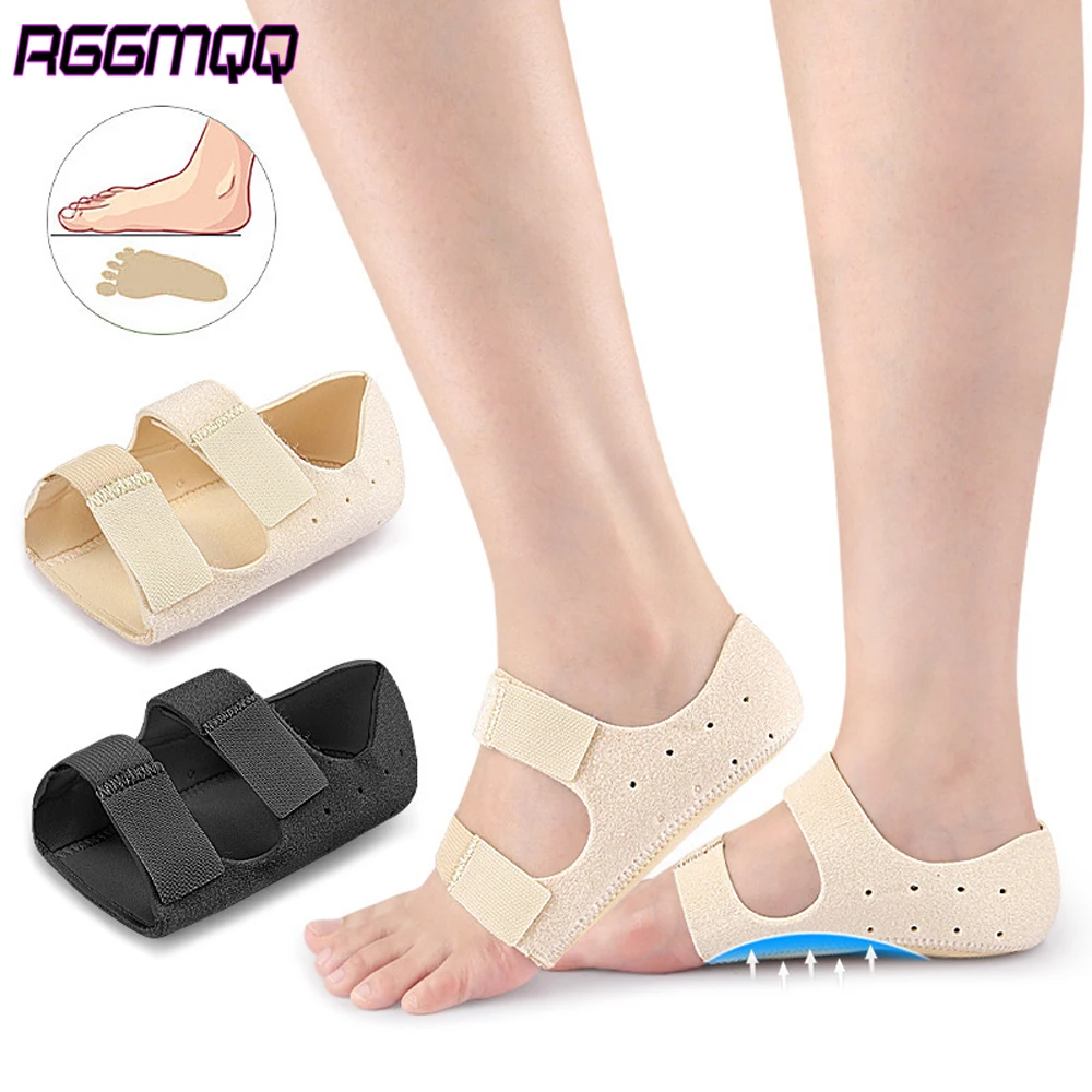Plantarfasziitis Gel-Fersenschoner - Ferseneinlagen mit Gewölbestütze für Frauen & Männer - Verstellbare Riemen für Fersenschmerzen & Plattfüße