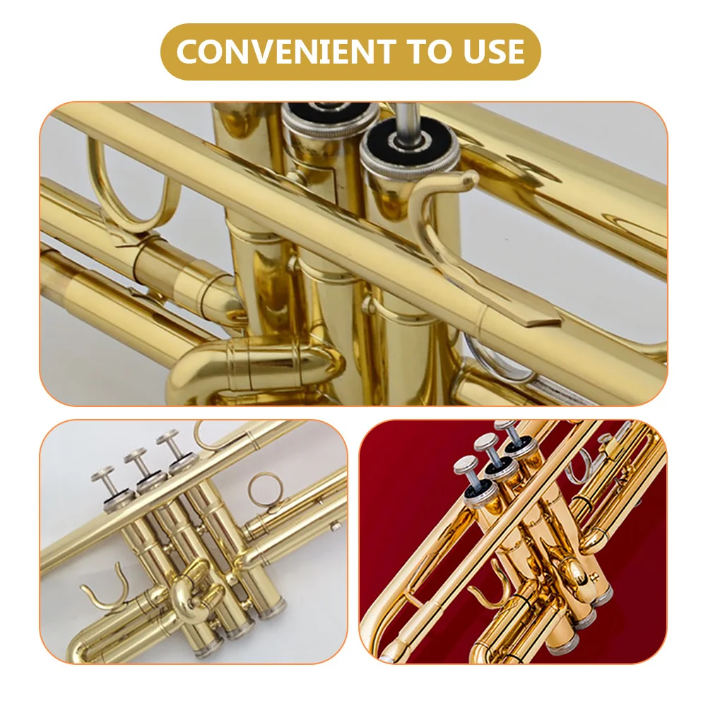 

1 Set Trumpet Piston Barrel Lower Top Cover Valve Caps Finger Buttons For Trumpet Cornet Baritone Horn Repair Copper Instrument