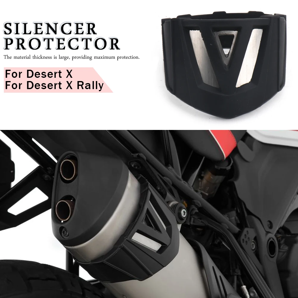 

Motorcycle Exhaust Muffler Pipe Protector Heat Shield Guard Anti-scalding Cover For Ducati Desert X DesertX DESERT X Rally