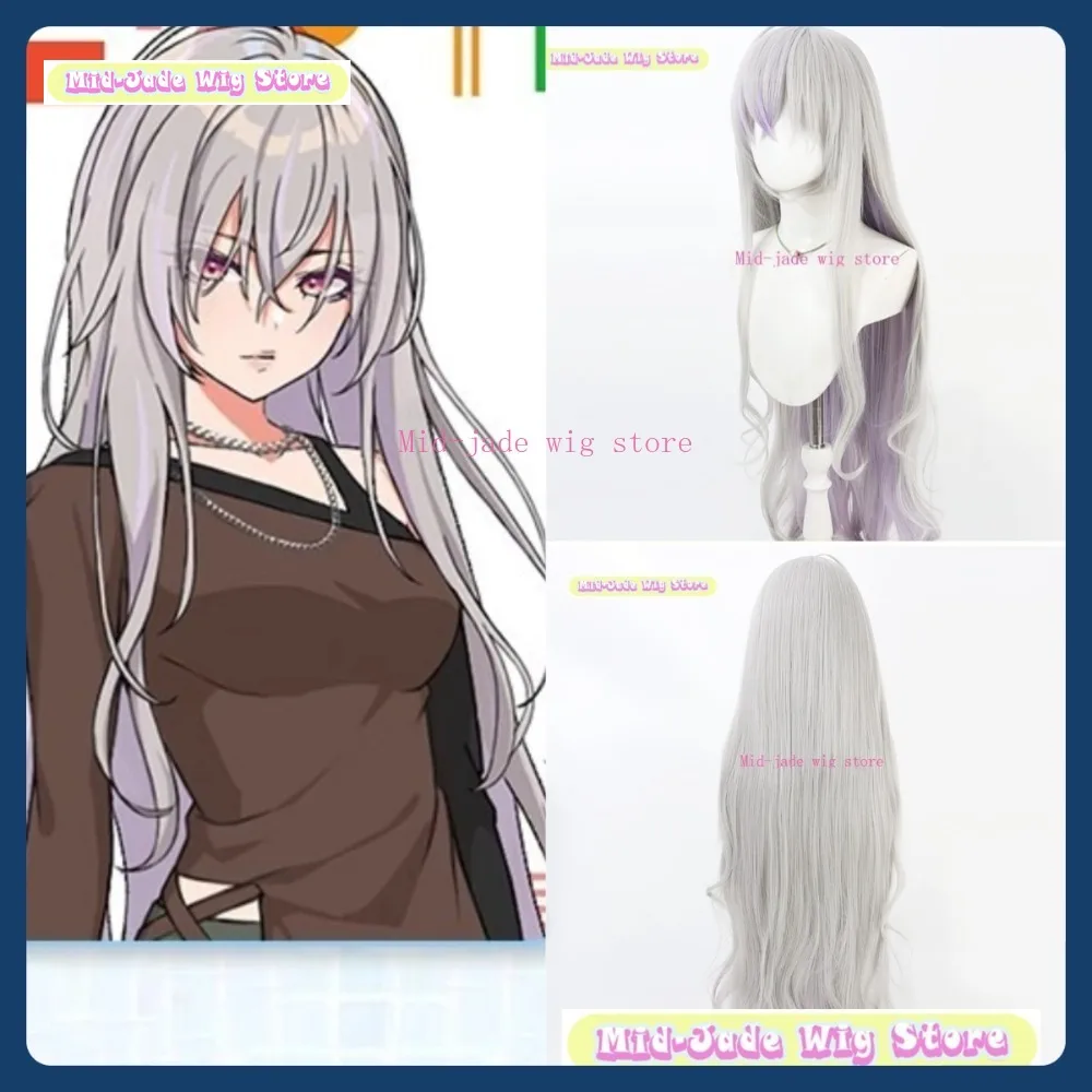 

Mid-jade Wig Store School Idom Masters Shiratsuki Tsukika Cosplay Wig Anime Game Role Playing Synthetic Hair Halloween Party