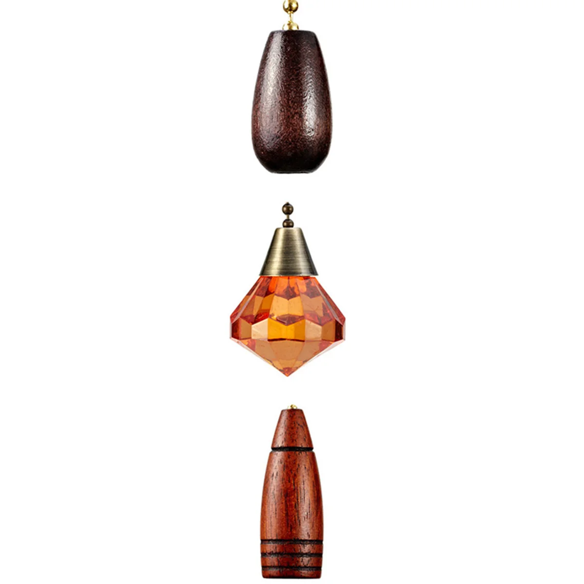 

2Pcs Wood Fan Lamp Pendant Ceiling Light Hanging Chain Chandelier Decor Room Workshop Bar Cafe Home Fashion Interior Accessory