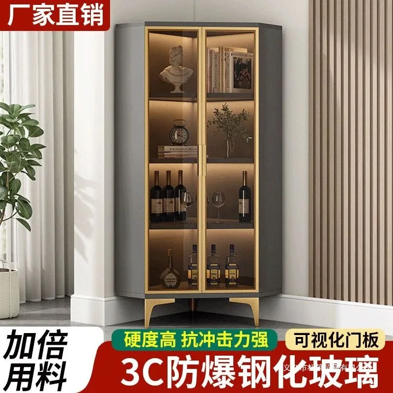 Corner Cabinet Living Room  Against the Wall Triangle