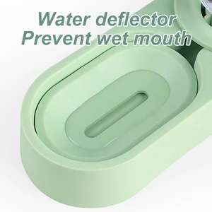 Mangkuk Makanan Kelinci Peliharaan Chinchilla Guinea Pig Pengumpan Otomatis All-in-One Sambatan Mangkuk Makanan Air Mancur Minum Mangkuk Piring Berdiri Terangkat 10 mangkuk makanan kelinci penjualan terbaik - №