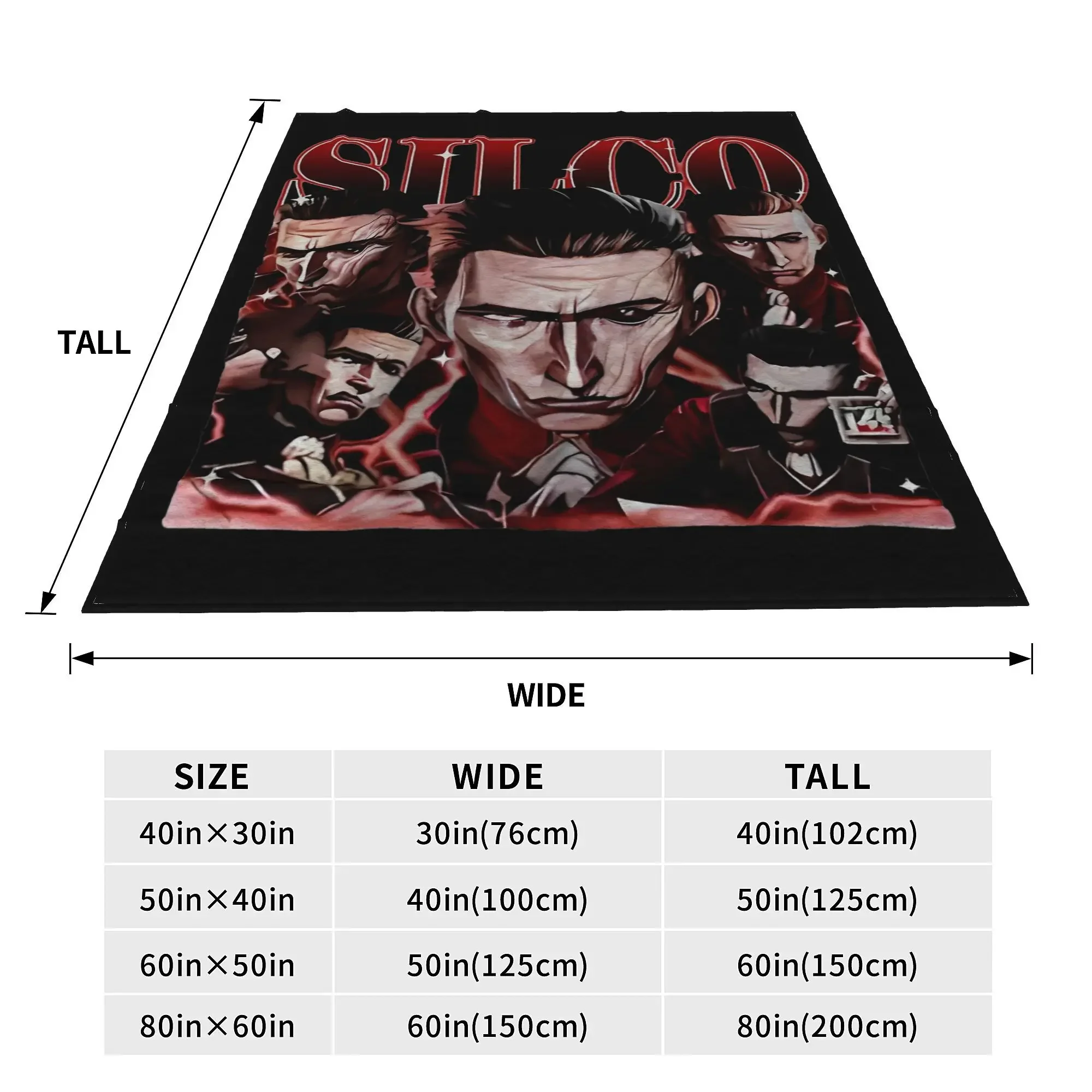 Silco Arcane Dark Villain Blankets Velvet L-Leagues of Legend Multi-function Super Warm Throw Blankets for Sofa Car Bedspreads