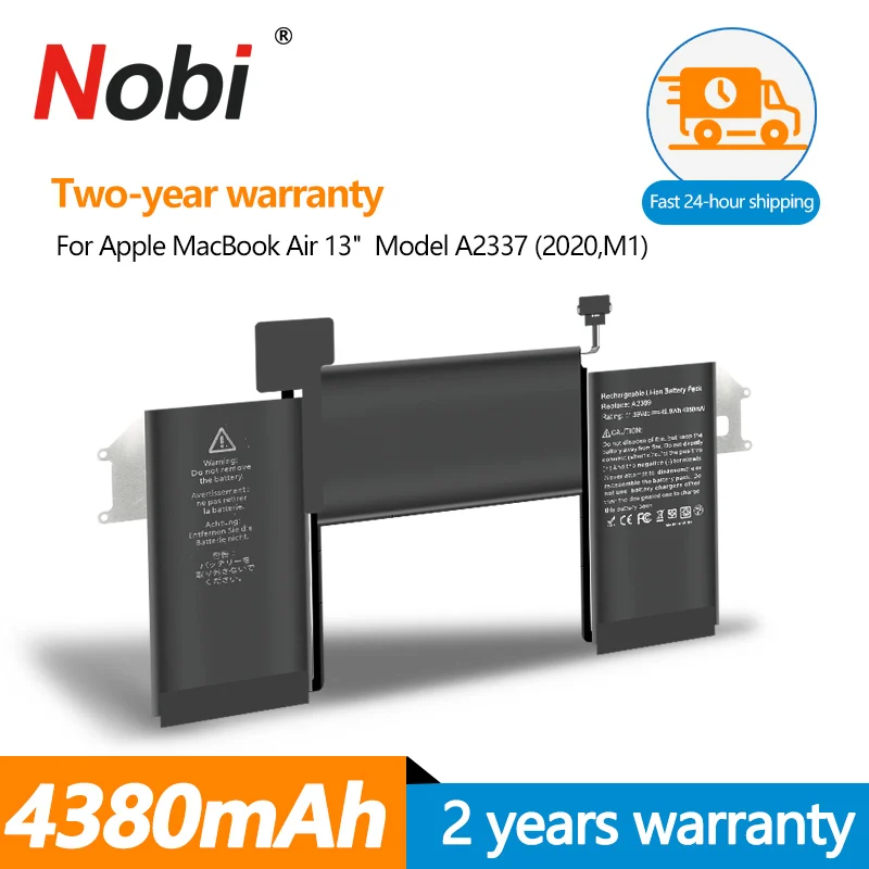 Nobi-Batterie pour ordinateur portable pour Apple MacPleAir, A2389, 13 ", A2337, Dallas Année 2020, EMC3598, MGN53LL, A, MGN63LL, A, MGNHauLL, A, MGND3LL, A, Outil gratuit