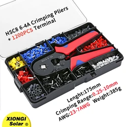 Wholesale Crimping Pliers HSC8 6-4A Tubular Terminal Crimper Wire Mini Ferrule Crimper Tools Household Electrical Kit With Box