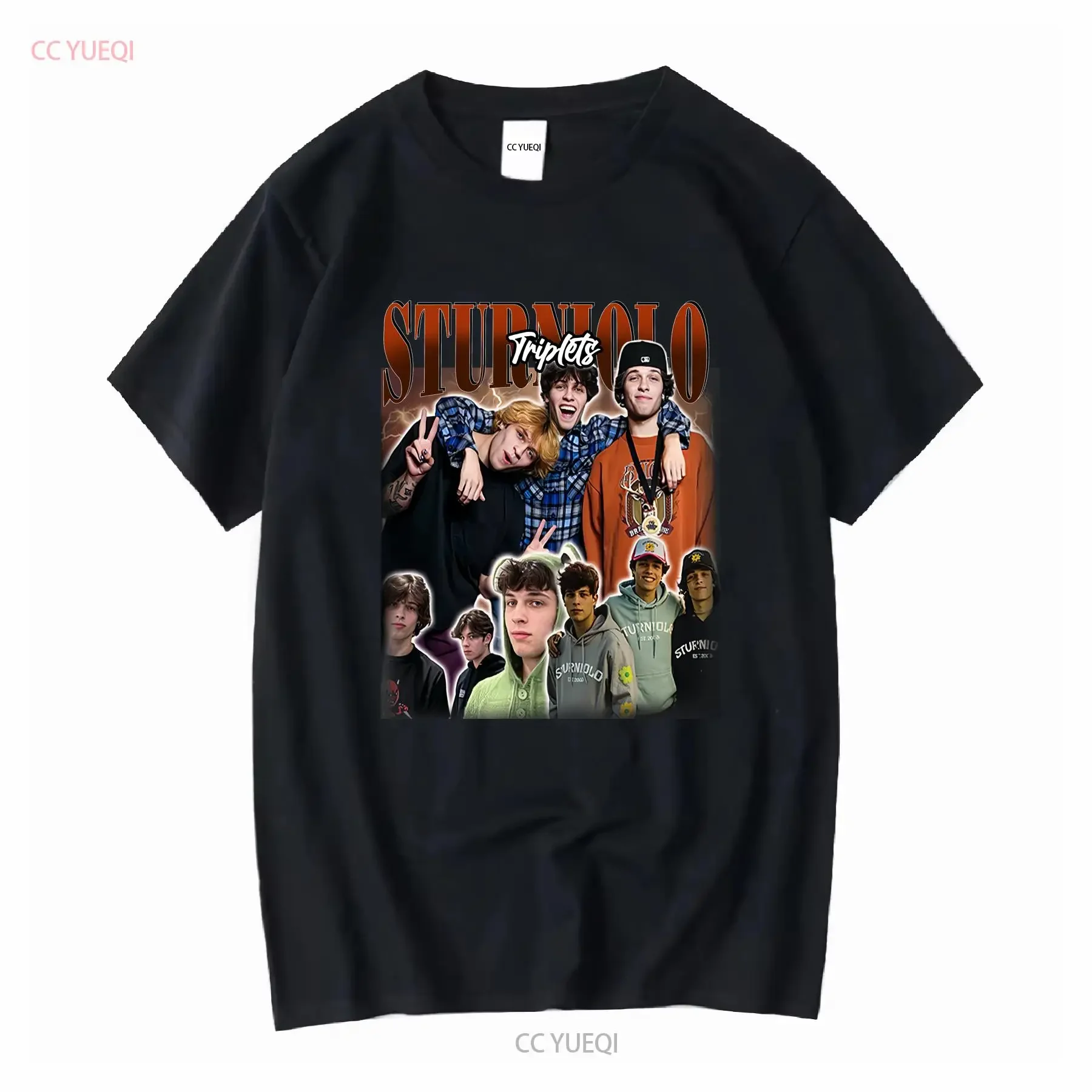 Sturniolo Triplets Merch Nick Matt Chris Bootleg T-Shirt Hommage Bros T-Shirt lange oder kurze Ärmel Vintage Washed Bequem