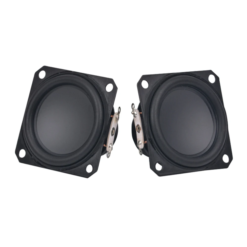 AIYIMA 2 قطعة 45 مللي متر 4 أوم 10 واط مكبرات الصوت 19 الأساسية مربع المطاط حافة مقاوم للماء ندفيب كامل المدى مكبر الصوت لتقوم بها بنفسك الصوت BT أمبير المتكلم