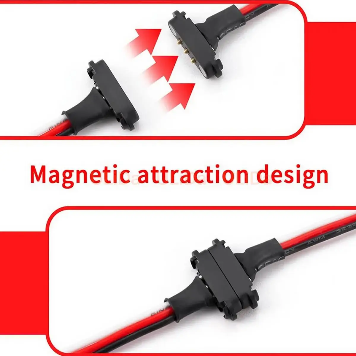 RC Model Car Magnetic Snap-on JR Extension Cable 17cm 26cm for RC Aircraft Boat FPV Quadcopter Multircotor Drone UAV