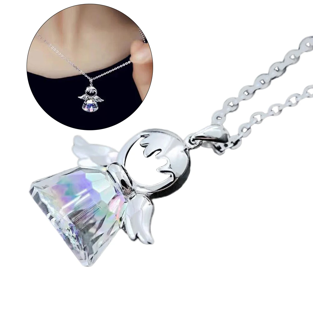 

Romantic Pendant Necklace Durable Wear Elegant Crystal Sterling Birthstone Jewelry Birthday Gifts